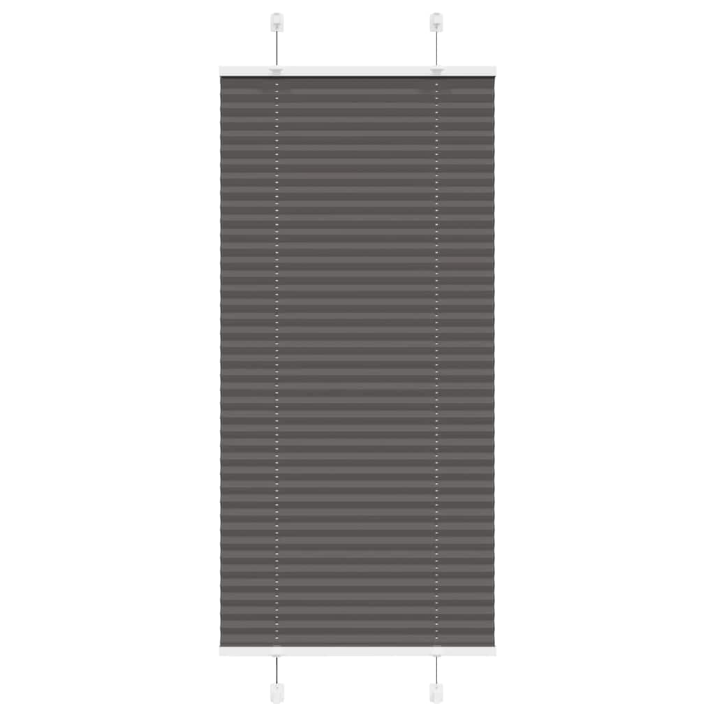 vidaXL Plissee Anthrazit Stoffbreite 39,4 cm Polyester