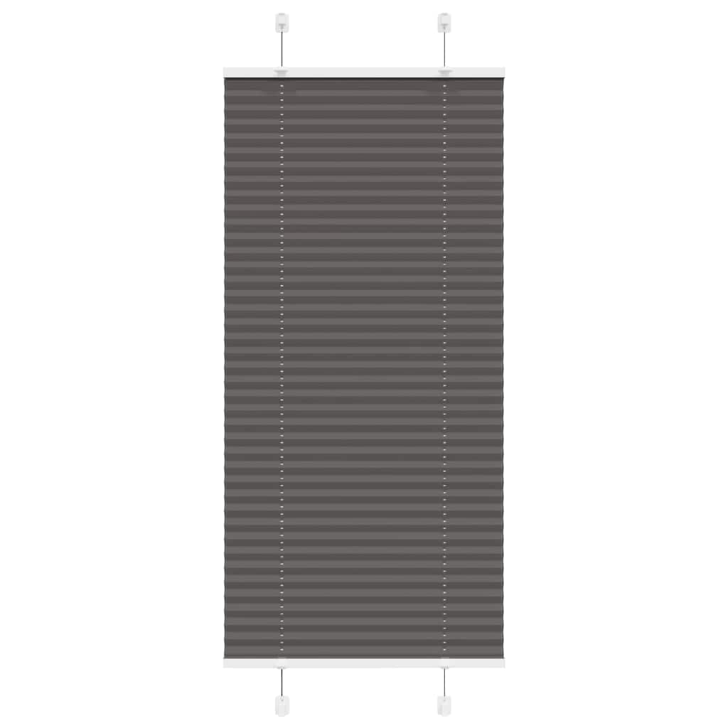 vidaXL Plissee Anthrazit Stoffbreite 39,4 cm Polyester