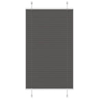 vidaXL Plissee Anthrazit Stoffbreite 39,4 cm Polyester