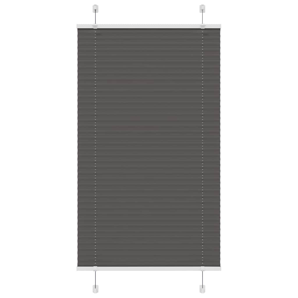 vidaXL Plissee Anthrazit Stoffbreite 39,4 cm Polyester