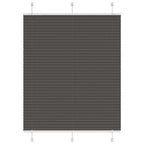 vidaXL Plissee Anthrazit Stoffbreite 39,4 cm Polyester