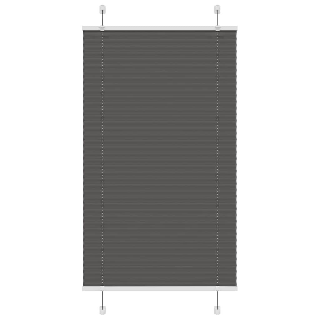 vidaXL Plissee Anthrazit Stoffbreite 39,4 cm Polyester
