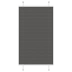 vidaXL Plissee Anthrazit Stoffbreite 39,4 cm Polyester