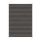vidaXL Plissee Anthrazit Stoffbreite 39,4 cm Polyester