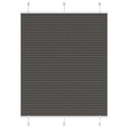 vidaXL Plissee Anthrazit Stoffbreite 39,4 cm Polyester