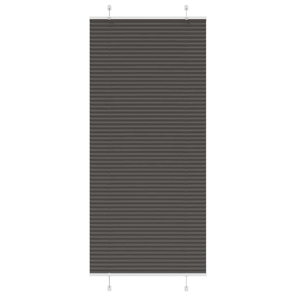 vidaXL Plissee Anthrazit Stoffbreite 39,4 cm Polyester
