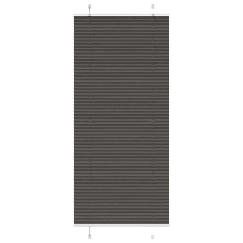 vidaXL Plissee Anthrazit Stoffbreite 39,4 cm Polyester