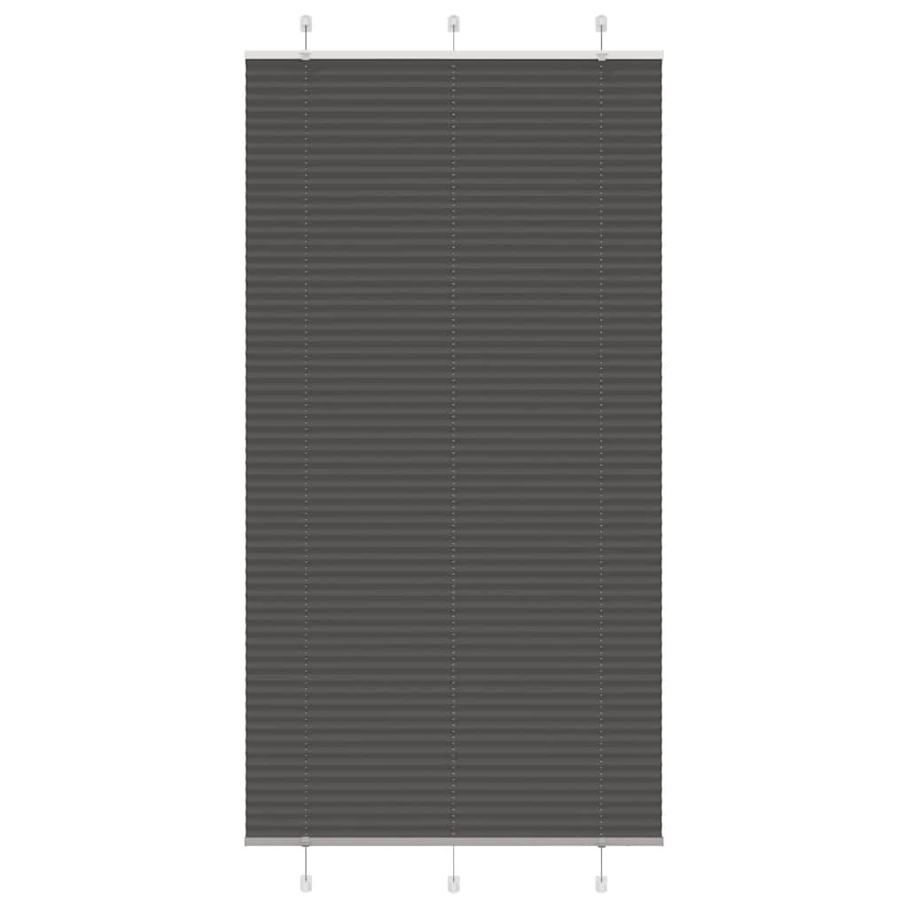 vidaXL Plissee Anthrazit Stoffbreite 39,4 cm Polyester