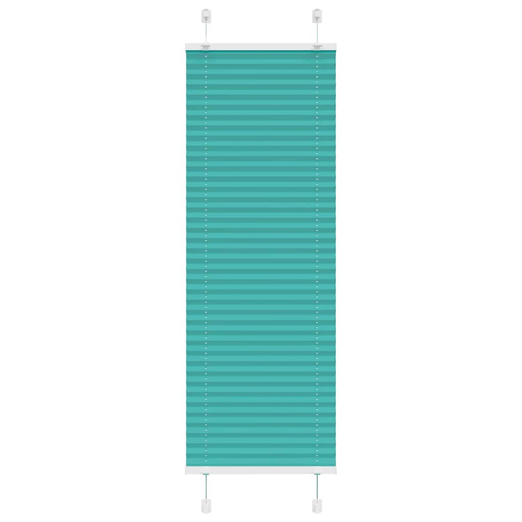 vidaXL Plissee Petrolgrün 40x100 cm Stoffbreite 39,4 cm Polyester