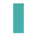 vidaXL Plissee Petrolgrün 40x100 cm Stoffbreite 39,4 cm Polyester