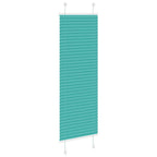 vidaXL Plissee Petrolgrün 40x100 cm Stoffbreite 39,4 cm Polyester