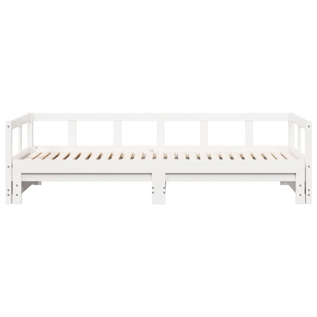vidaXL Tagesbett ohne Matratze Weiß 90x200 cm Massivholz Kiefer