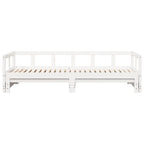 vidaXL Tagesbett ohne Matratze Weiß 90x200 cm Massivholz Kiefer