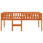 vidaXL Kinderbett ohne Matratze Wachsbraun 90x200 cm Massivholz Kiefer