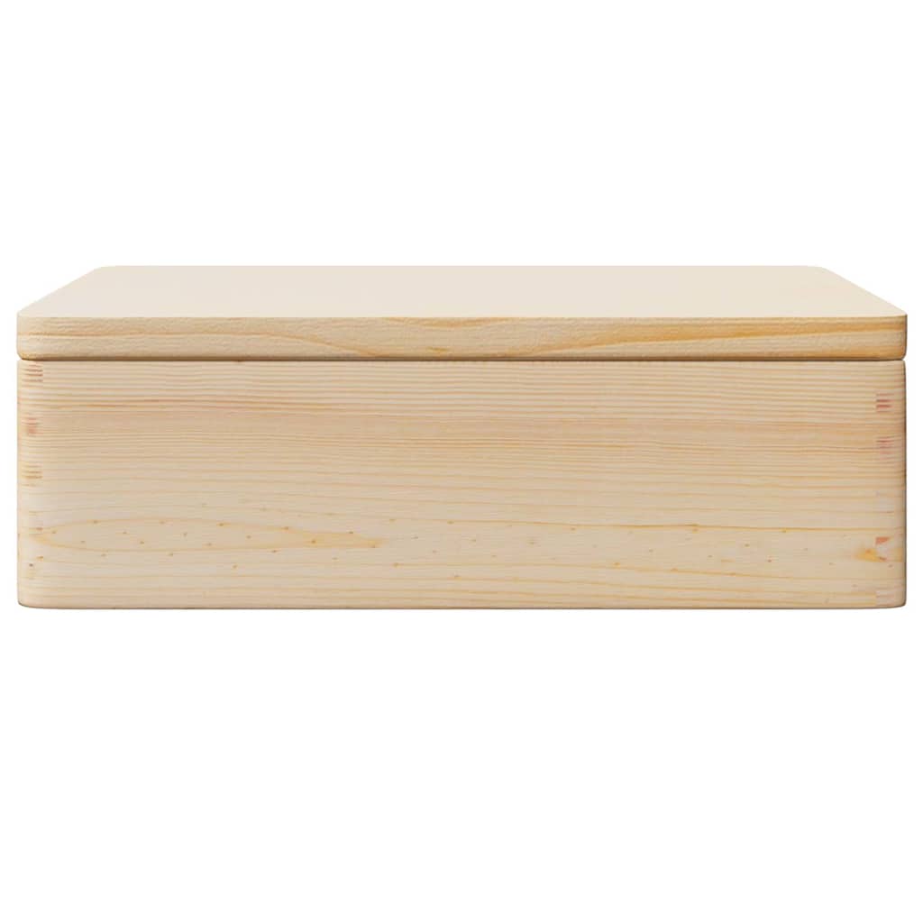 vidaXL Holzkiste mit Deckel 40x30x13 cm Massivholz Kiefer