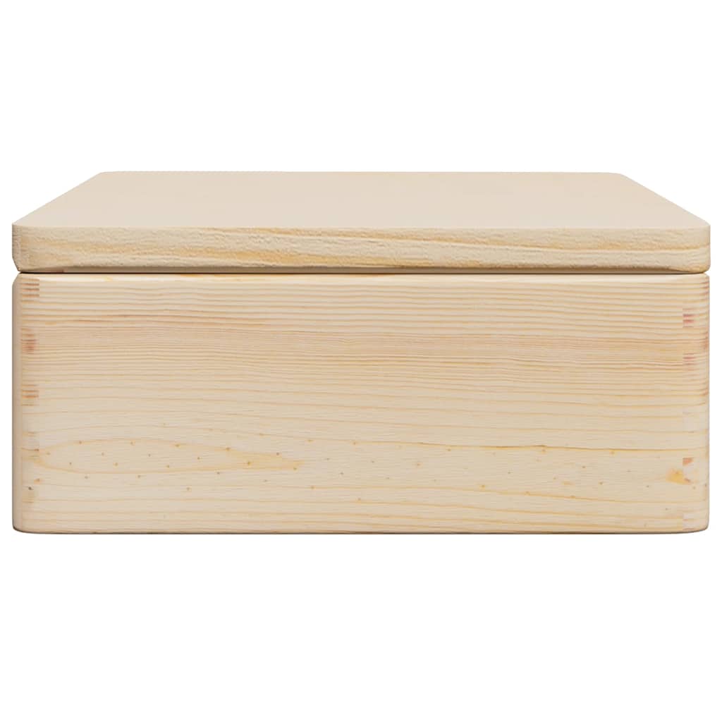 vidaXL Holzkiste mit Deckel 40x30x13 cm Massivholz Kiefer