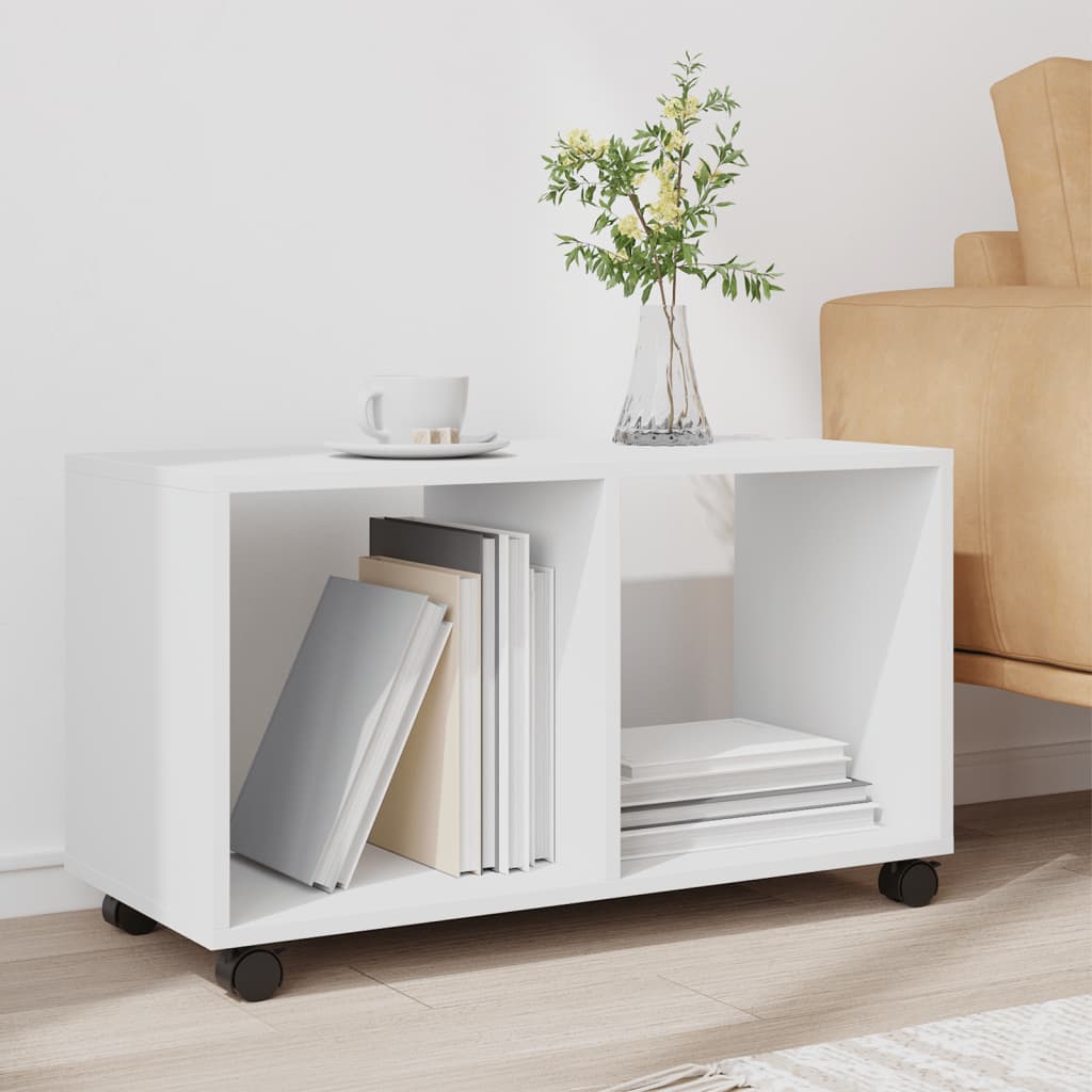 vidaXL Rollschrank Weiß 72x33x42,5 cm Holzwerkstoff