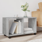 vidaXL Rollschrank Betongrau 72x33x42,5 cm Holzwerkstoff