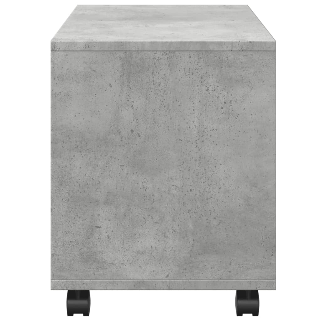 vidaXL Rollschrank Betongrau 72x33x42,5 cm Holzwerkstoff