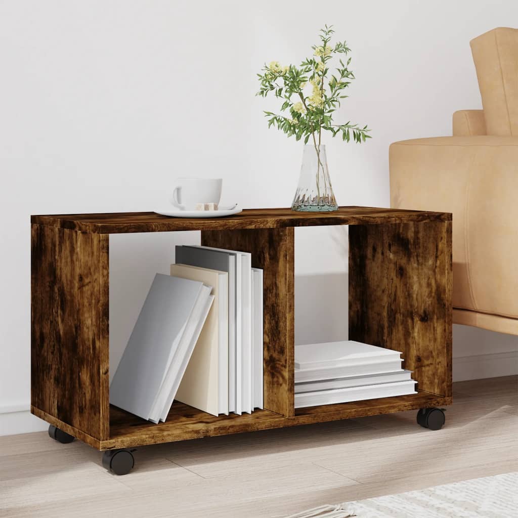 vidaXL Rollschrank Räuchereiche 72x33x42,5 cm Holzwerkstoff