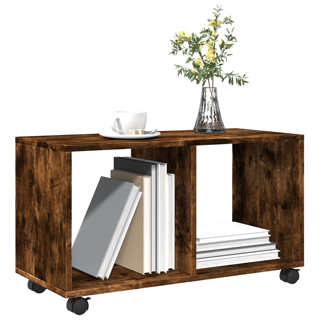 vidaXL Rollschrank Räuchereiche 72x33x42,5 cm Holzwerkstoff