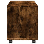 vidaXL Rollschrank Räuchereiche 72x33x42,5 cm Holzwerkstoff