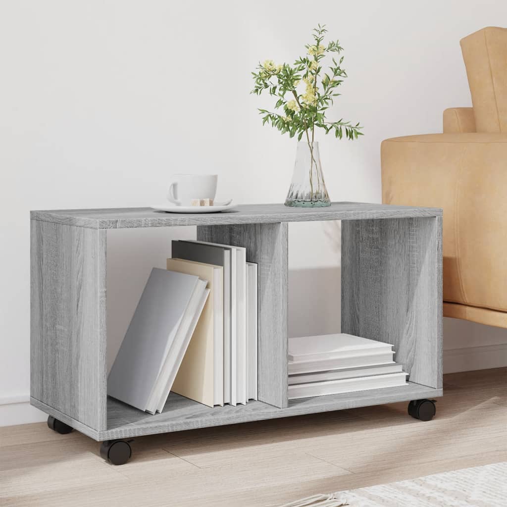 vidaXL Rollschrank Grau Sonoma 72x33x42,5 cm Holzwerkstoff