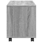 vidaXL Rollschrank Grau Sonoma 72x33x42,5 cm Holzwerkstoff