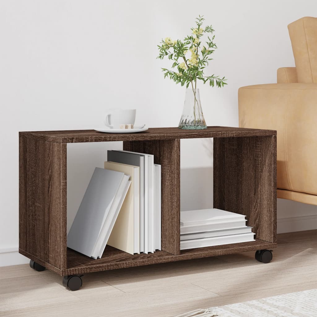 vidaXL Rollschrank Braun Eichen-Optik 72x33x42,5 cm Holzwerkstoff