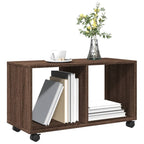 vidaXL Rollschrank Braun Eichen-Optik 72x33x42,5 cm Holzwerkstoff