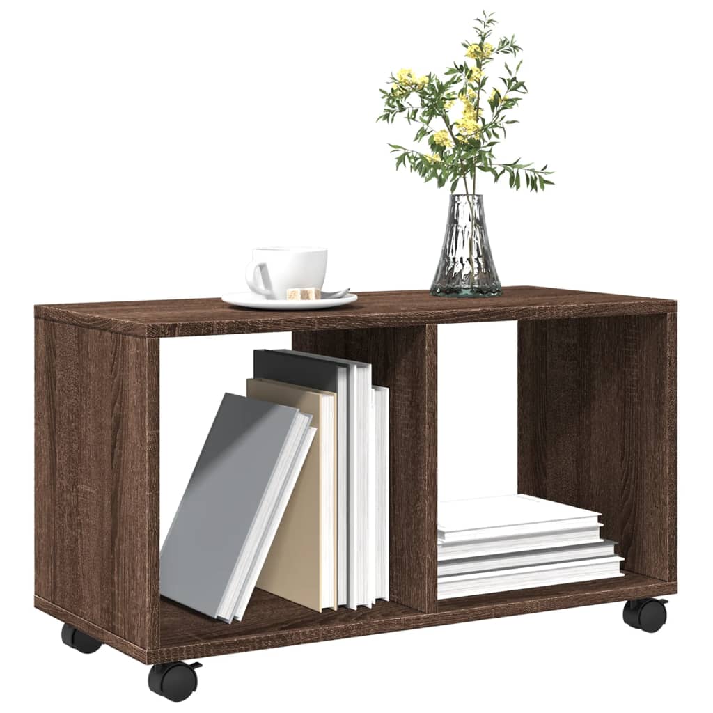 vidaXL Rollschrank Braun Eichen-Optik 72x33x42,5 cm Holzwerkstoff