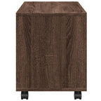 vidaXL Rollschrank Braun Eichen-Optik 72x33x42,5 cm Holzwerkstoff