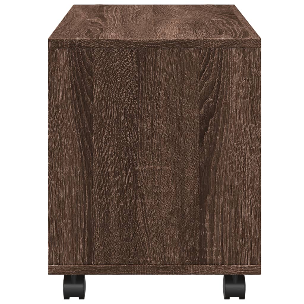vidaXL Rollschrank Braun Eichen-Optik 72x33x42,5 cm Holzwerkstoff