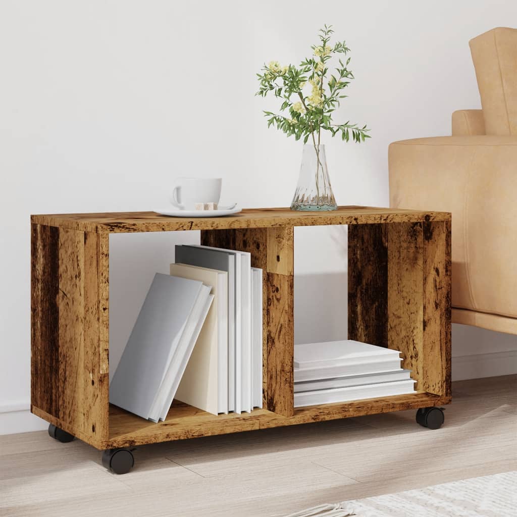 vidaXL Rollschrank Altholz-Optik 72x33x42,5 cm Holzwerkstoff