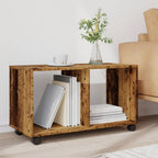 vidaXL Rollschrank Altholz-Optik 72x33x42,5 cm Holzwerkstoff