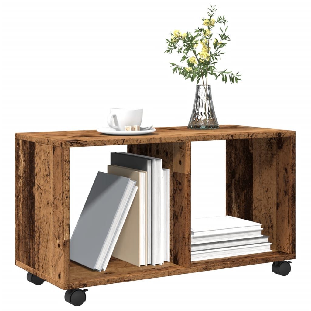 vidaXL Rollschrank Altholz-Optik 72x33x42,5 cm Holzwerkstoff