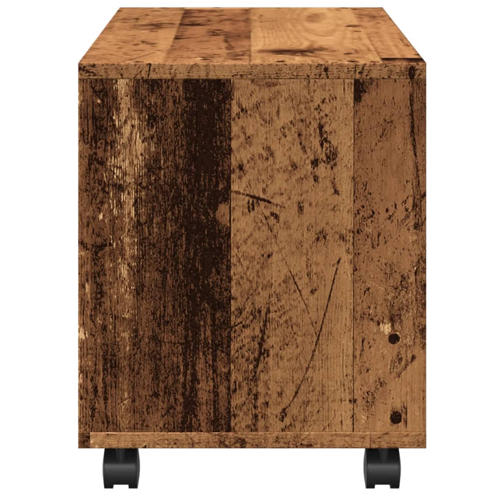 vidaXL Rollschrank Altholz-Optik 72x33x42,5 cm Holzwerkstoff