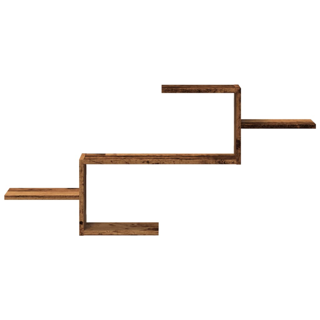 vidaXL Wandregal Altholz-Optik 104x15x49 cm Holzwerkstoff