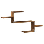 vidaXL Wandregal Altholz-Optik 104x15x49 cm Holzwerkstoff