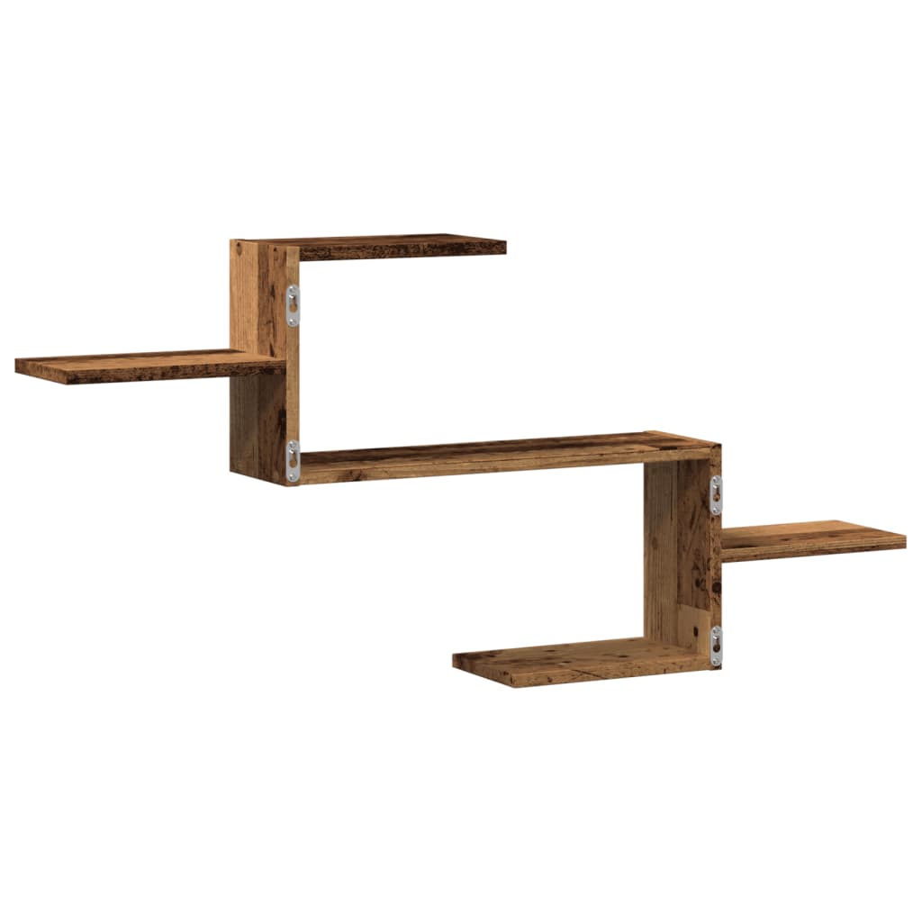 vidaXL Wandregal Altholz-Optik 104x15x49 cm Holzwerkstoff