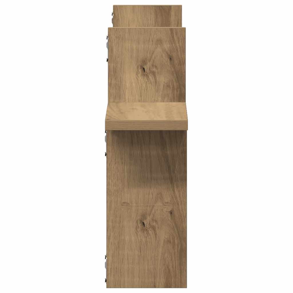 vidaXL Wandregale 2 Stk. Artisan-Eiche 38x12x38 cm Holzwerkstoff