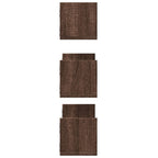 vidaXL Wandregale 3 Stk. Eichen-Optik 58x18x18 cm Holzwerkstoff