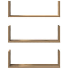 vidaXL Wandregale 3 Stk. Artisan-Eiche 58x18x18 cm Holzwerkstoff