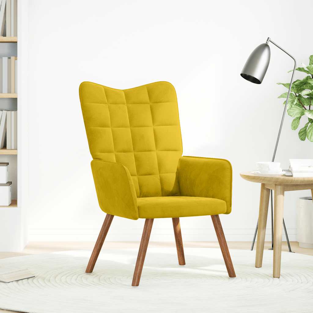 vidaXL Relaxsessel Gelber Samt