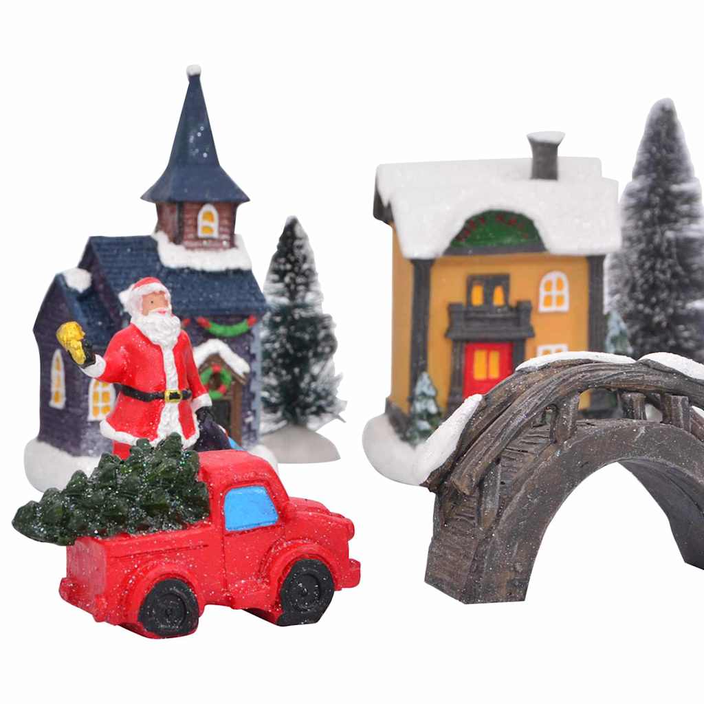 vidaXL Weihnachtlicher Tischdekoration Mehrfarbig Harz, Plastik