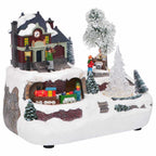 vidaXL Weihnachtlicher Tisch Mehrfarbig 23,5 x 16 x 18,5 cm Harz
