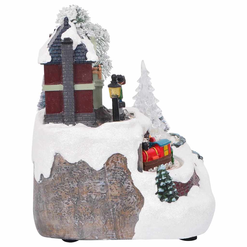 vidaXL Weihnachtlicher Tisch Mehrfarbig 23,5 x 16 x 18,5 cm Harz