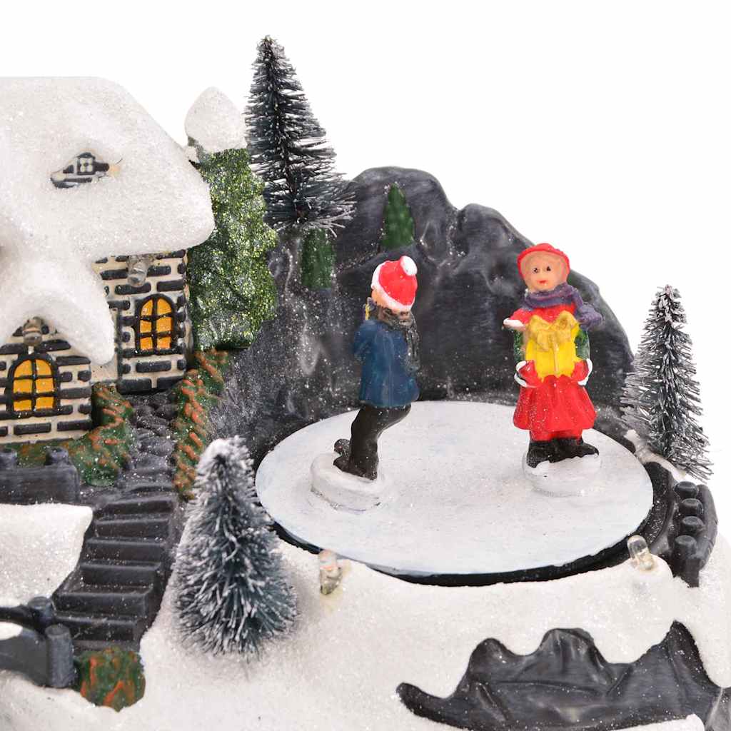 vidaXL Weihnachtlicher Tisch Mehrfarbig 16 x 11,5 x 13 cm Kunststoff
