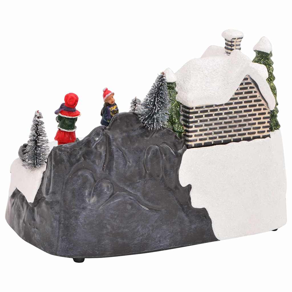 vidaXL Weihnachtlicher Tisch Mehrfarbig 16 x 11,5 x 13 cm Kunststoff