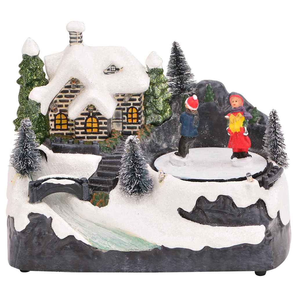 vidaXL Weihnachtlicher Tisch Mehrfarbig 16 x 11,5 x 13 cm Kunststoff
